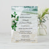 Uitnodiging van Orchid Beach en Lace Jubileum Part (Staand voorkant)