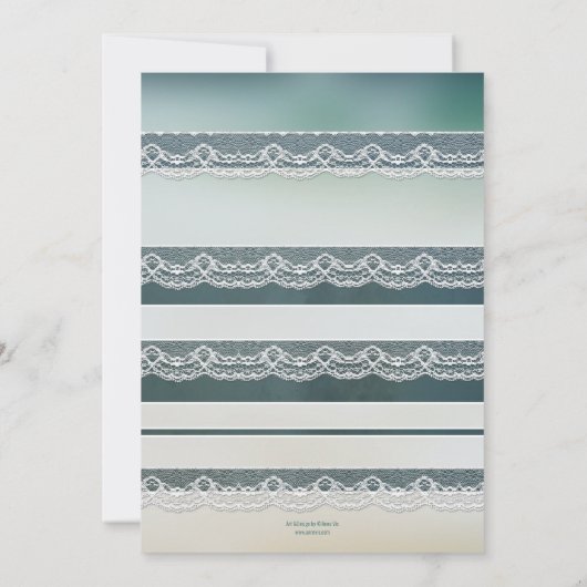 Uitnodiging van Orchid Beach en Lace Jubileum Part (Achterkant)