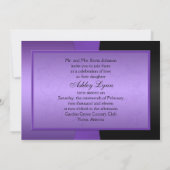 Uitnodiging van Paars- en zwarte zweet-zestien-par (Achterkant)