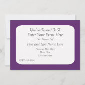 Uitnodiging van Paarse jodenpartijen (Achterkant)