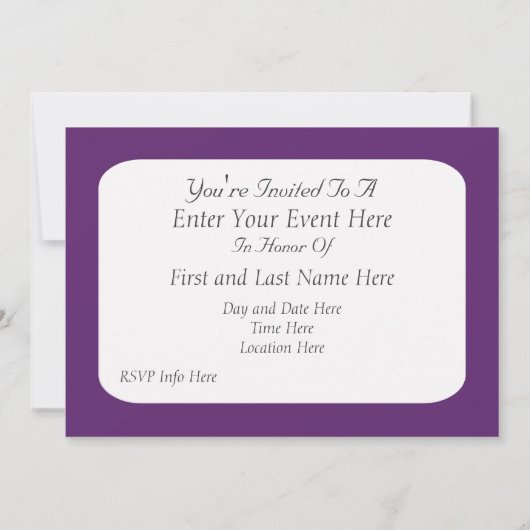 Uitnodiging van Paarse jodenpartijen (Achterkant)