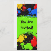 Uitnodiging van Paint Ball (Voorkant)