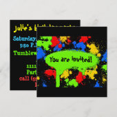 Uitnodiging van Paint Ball (Voorkant / Achterkant)