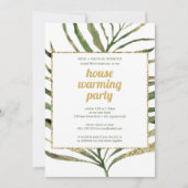 Uitnodiging van Palmblad House-opwarming (Voorkant)