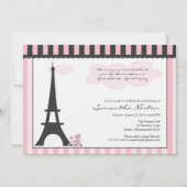 Uitnodiging van Parijs met als geboortedag (Voorkant)