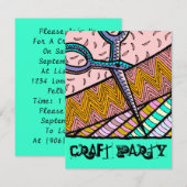 Uitnodiging van partijen die met de ambachtelijke (Voorkant / Achterkant)