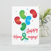 Uitnodiging van partijen met een niertong (Staand voorkant)