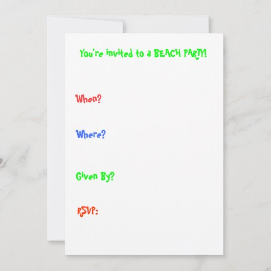 Uitnodiging van partijen om te slaan (Achterkant)