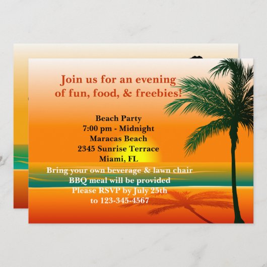 Uitnodiging van partijen om te slaan (Voorkant / Achterkant)