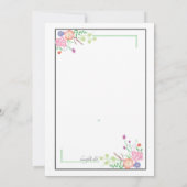 Uitnodiging van Pas getrouwd Brunch (Achterkant)