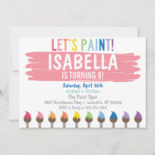 Uitnodiging van pasteelschilderpartij (Voorkant)