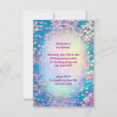 uitnodiging van pastelmermaid Birthday (Achterkant)