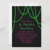 Uitnodiging van Patrick's Day in Pink & Black (Voorkant)