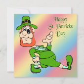 Uitnodiging van Patrick's Day Leprechaun Party (Voorkant)