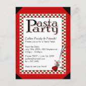 Uitnodiging van Patsa Party Briefkaart (Voorkant)