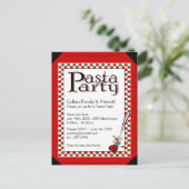 Uitnodiging van Patsa Party Briefkaart (Staand voorkant)