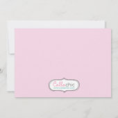 uitnodiging van Penguin Birthday - Girl Pink (Wint (Achterkant)