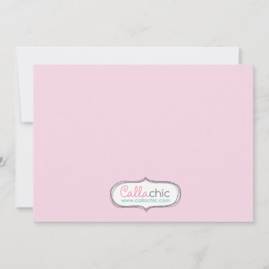 uitnodiging van Penguin Birthday - Girl Pink (Wint (Achterkant)