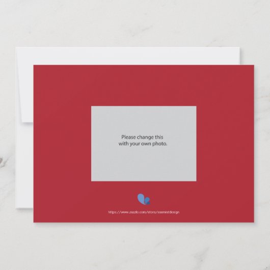 uitnodiging van Penguin Birthday voor de winter va (Achterkant)