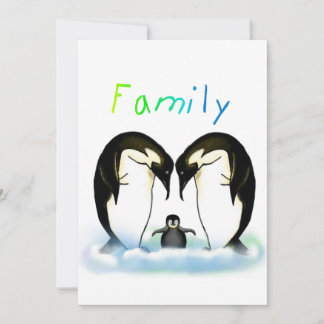 Uitnodiging van Penguin Family Girl
