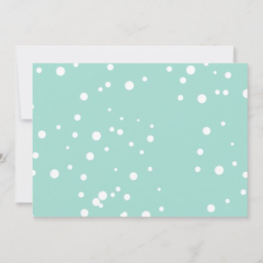 Uitnodiging van Penguin Party (Achterkant)