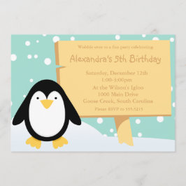 Uitnodiging van Penguin Party