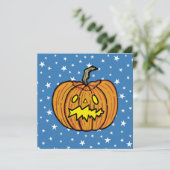 Uitnodiging van persoonlijke Pumpkin Halloween-par (Staand voorkant)