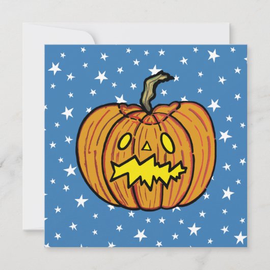 Uitnodiging van persoonlijke Pumpkin Halloween-par (Voorkant)