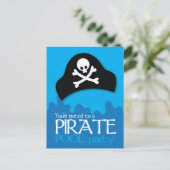Uitnodiging van piratenpartij (Staand voorkant)