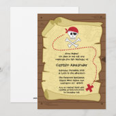 Uitnodiging van piratenpartij in kaart brengen (Voorkant / Achterkant)