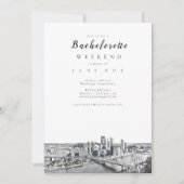 uitnodiging van Pittsburgh Bachelorette (Voorkant)