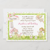 Uitnodiging van Pixie Fairy Birthday Party (Voorkant)