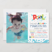 Uitnodiging van poolpartij op zaterdag Gepersonali (Voorkant)