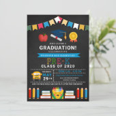 Uitnodiging van prek-Afstuderen-alkboard (Staand voorkant)