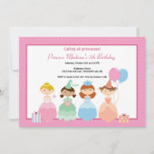 uitnodiging van prinses Birthday (Voorkant)