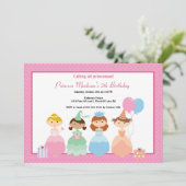  uitnodiging van prinses Birthday (Staand voorkant)