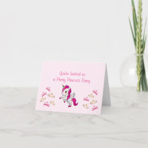 uitnodiging van prinses Party Birthday
