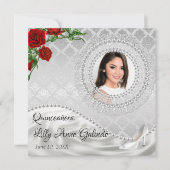 uitnodiging van Quinceañera (Voorkant)