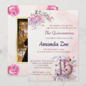 uitnodiging van Quinceañera (Voorkant / Achterkant)