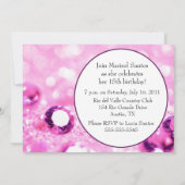 uitnodiging van Quinceañera (Achterkant)