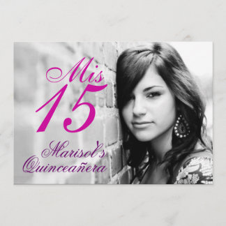 uitnodiging van Quinceañera