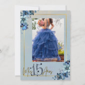 uitnodiging van Quinceañera (Achterkant)