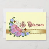 uitnodiging van Quinceanera 15e verjaardag (Voorkant)