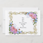 uitnodiging van Quinceanera 15e verjaardag (Achterkant)