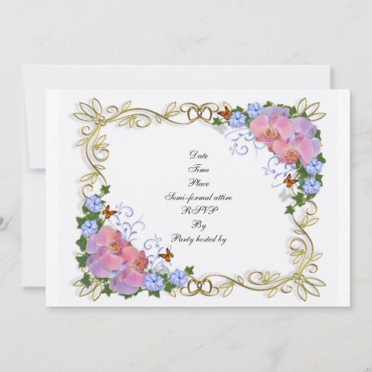 uitnodiging van Quinceanera 15e verjaardag (Achterkant)