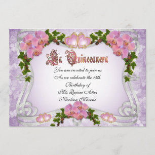 uitnodiging van Quinceanera 15e verjaardag