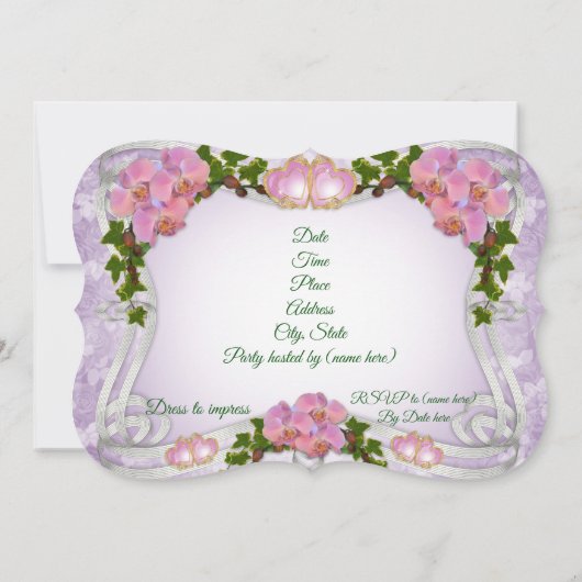 uitnodiging van Quinceanera 15e verjaardag (Achterkant)