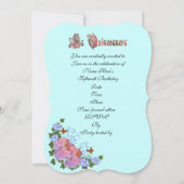 uitnodiging van Quinceanera 15e verjaardag (Achterkant)