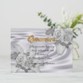 uitnodiging van Quinceanera 15e verjaardag (Staand voorkant)