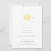 Uitnodiging van Rainbow Rays om het Kind te herden (Voorkant)